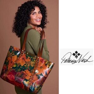 Patricia Nash, Benvenuto, Large Tote,TOP RATED! Anniversary Charm, NEW with TAGS
